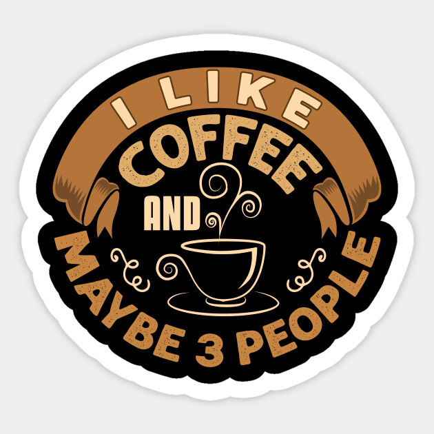 I Like Coffee Sticker by Saldi